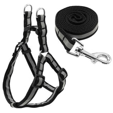 Load image into Gallery viewer, 7 Colors Nylon Reflective Dog Harness Leash Lead Set