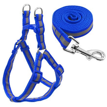 Load image into Gallery viewer, 7 Colors Nylon Reflective Dog Harness Leash Lead Set