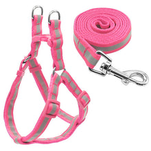 Load image into Gallery viewer, 7 Colors Nylon Reflective Dog Harness Leash Lead Set