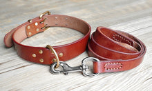 Load image into Gallery viewer, Dog Collar Leash Set