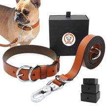 Load image into Gallery viewer, Collar and Leash Set Adjustable For Small Medium Large Dogs (Pitbull, Boxer, Bulldog)